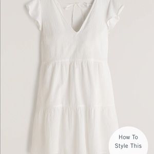 Abercrombie Ruffle Sleeve Trapeze Mini Dress
